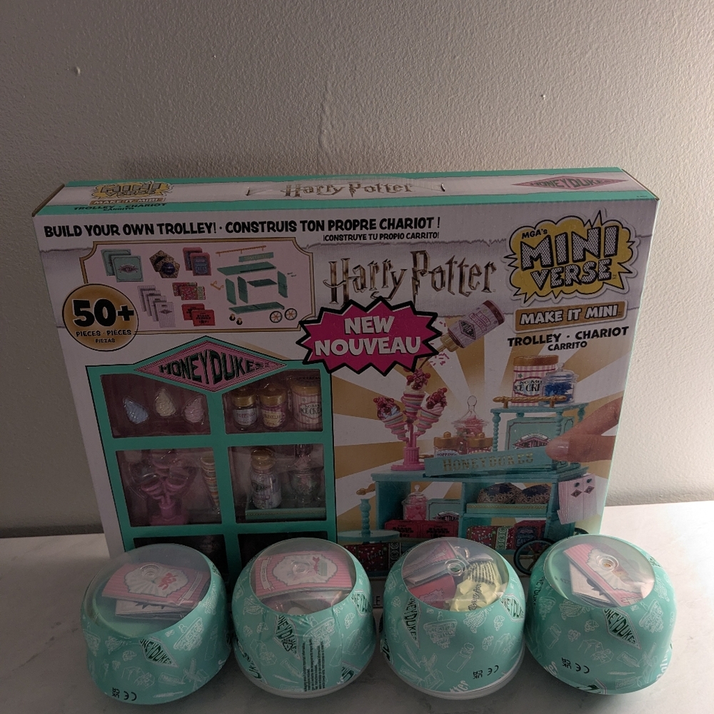 Harry Potter Honeydukes Miniverse Trolley And 4 Mini Sets